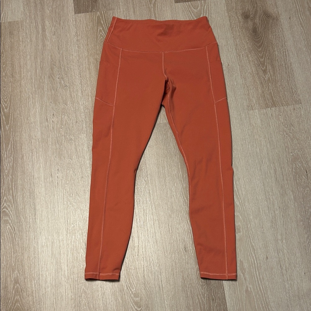 Amazon Fengbay Orange High-Waisted Soft Leggings Sz Medium